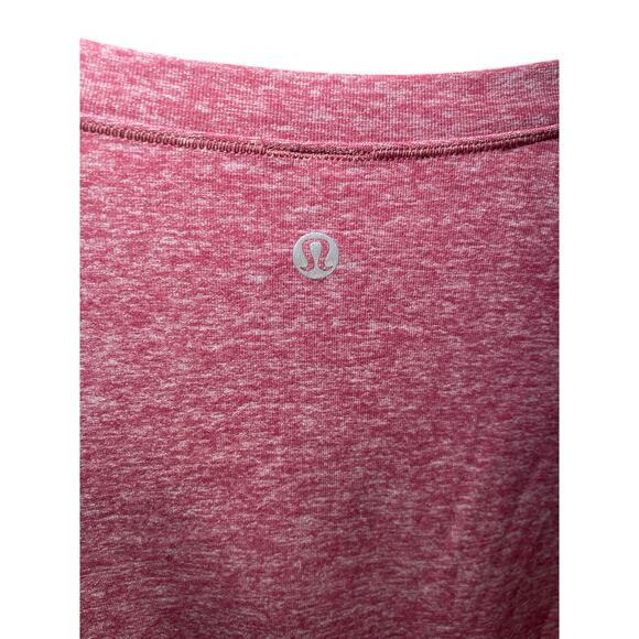 Lululemon Women 4 Time To Sweat Short Sleeve Heathered So Merlot Red Burgundy - Picture 11 of 12